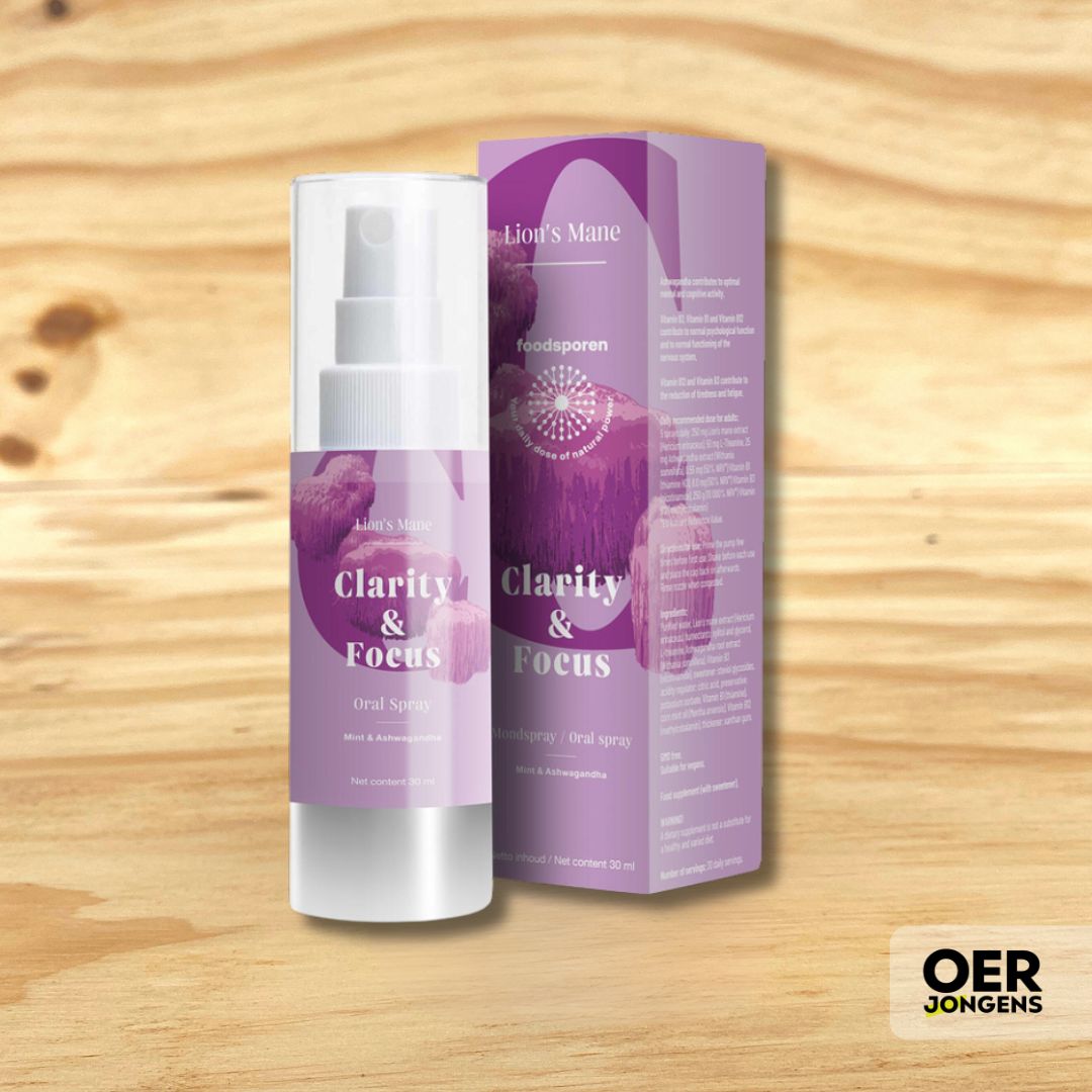 Foodsporen - Clarity and Focus mondspray - Oerjongens