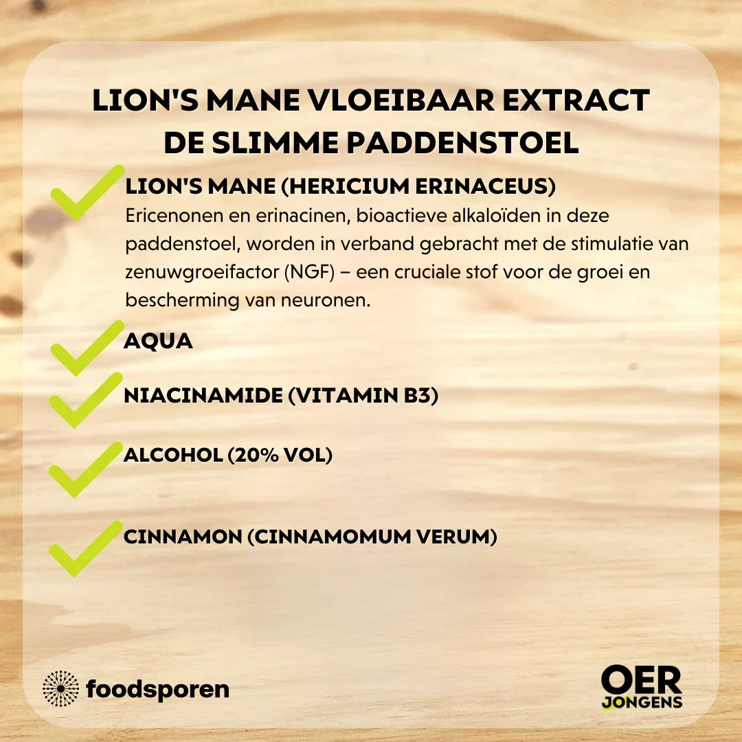 Foodsporen Lions mane tinctuur