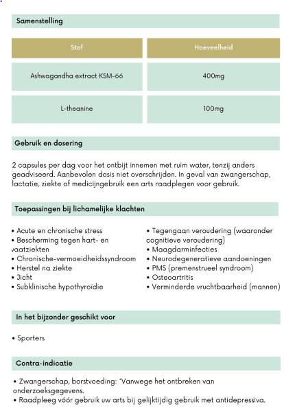 Goldea Health - #15 Ashwagandha Complex - Oerjongens