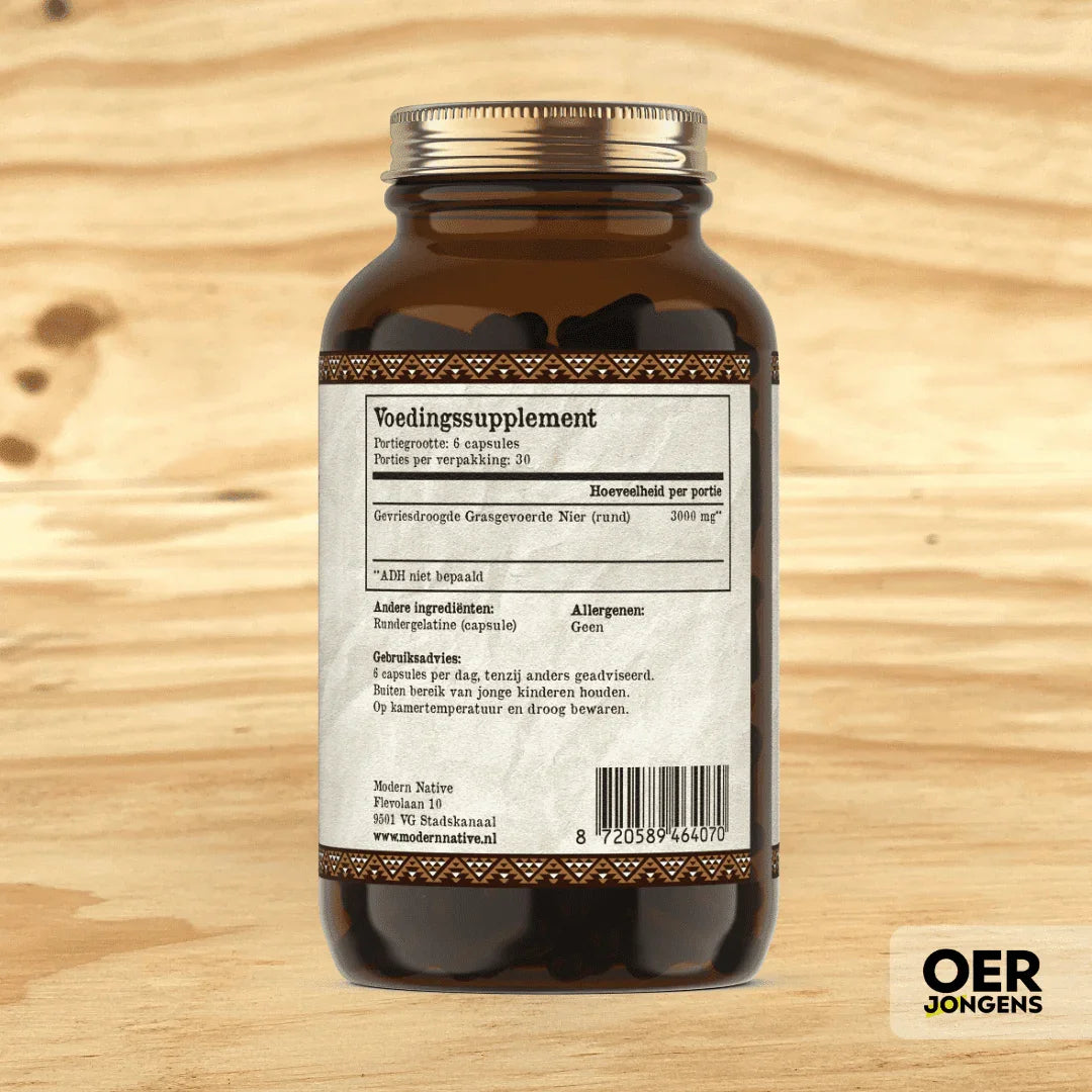 Modern native - Grasgevoerde nier capsules - Oerjongens