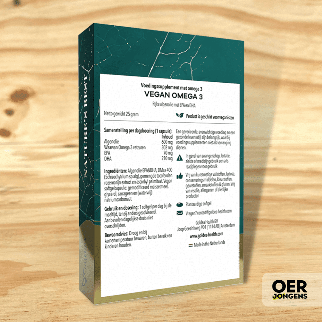 Goldea Health - #02 Omega 3 - algen - Oerjongens