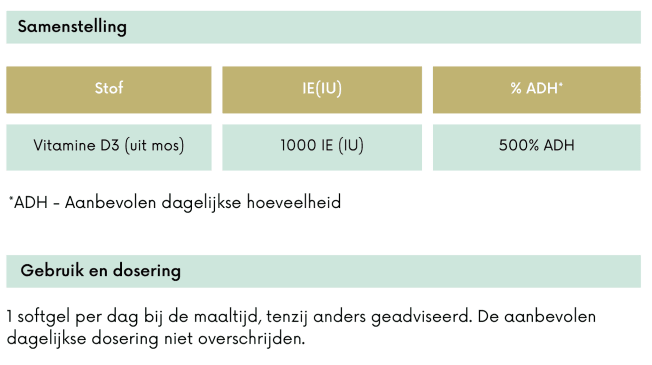 Goldea Health - #03 Vitamine D3 - Oerjongens