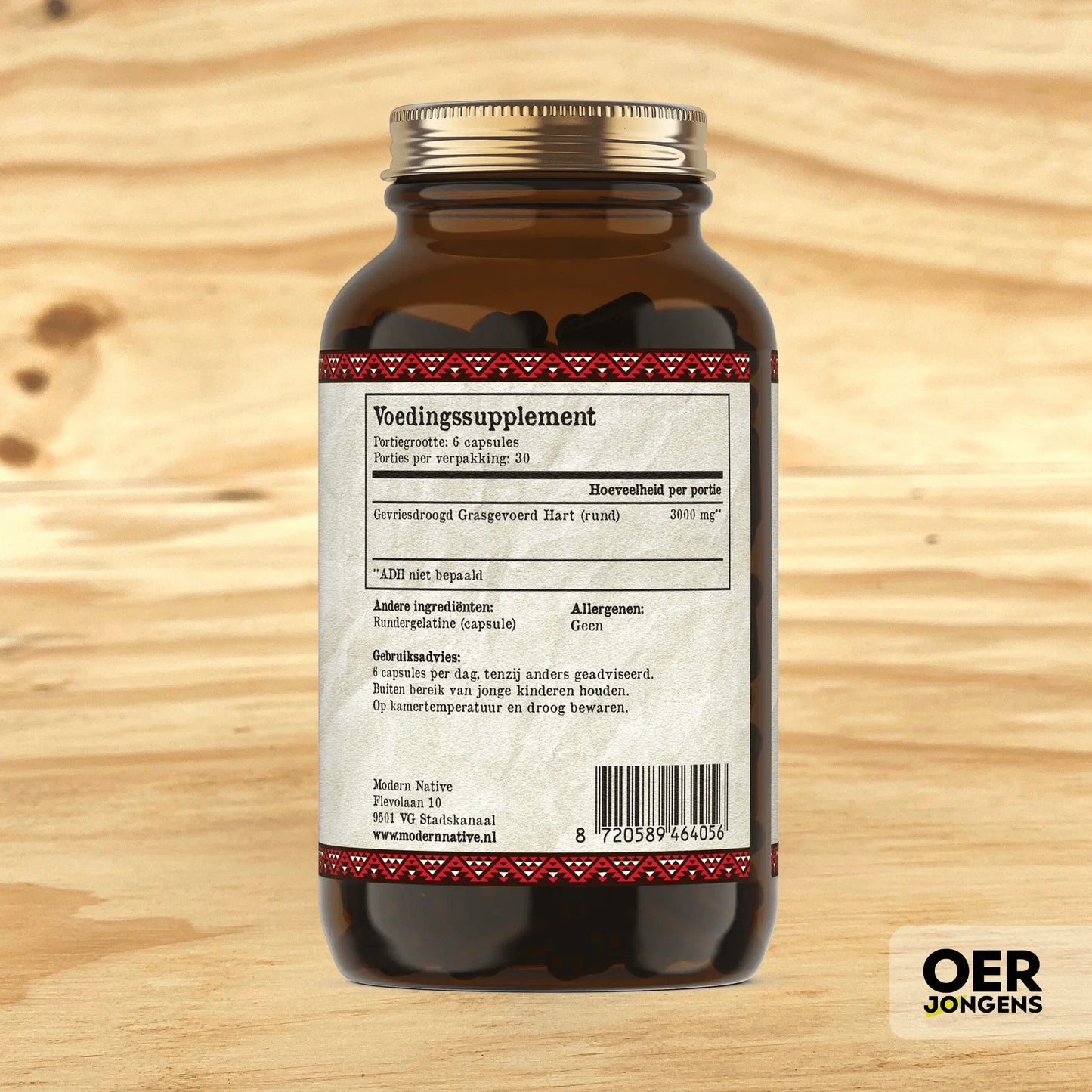 Modern native - 100 % Grasgevoerde runderhart - Oerjongens