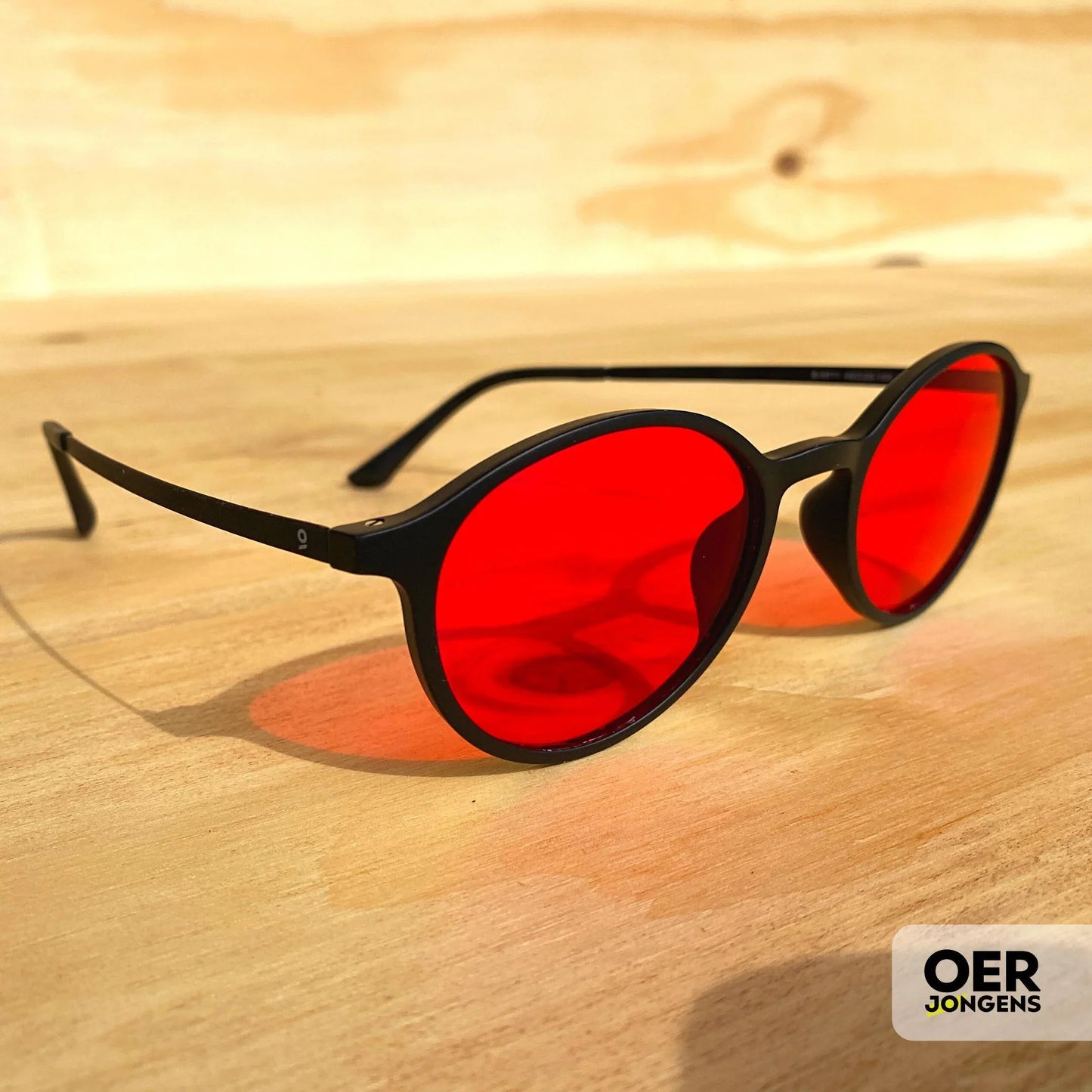 Oerjongens - Goedenacht - Blue blocker - Bril - ROOD - Oerjongens