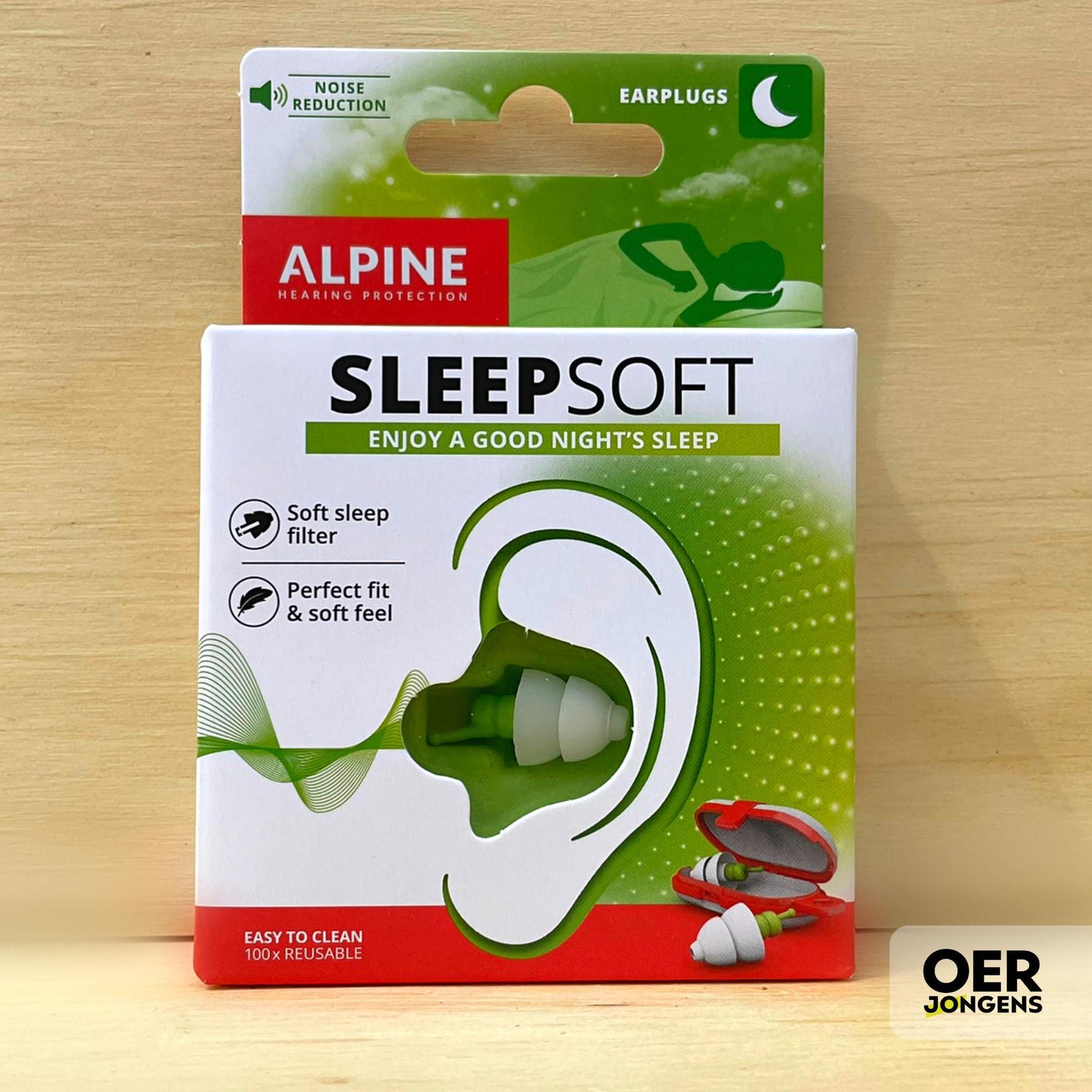 Alpine - SleepSoft- Slaap / concentratie oordoppen - 25dB - 1 paar - Oerjongens