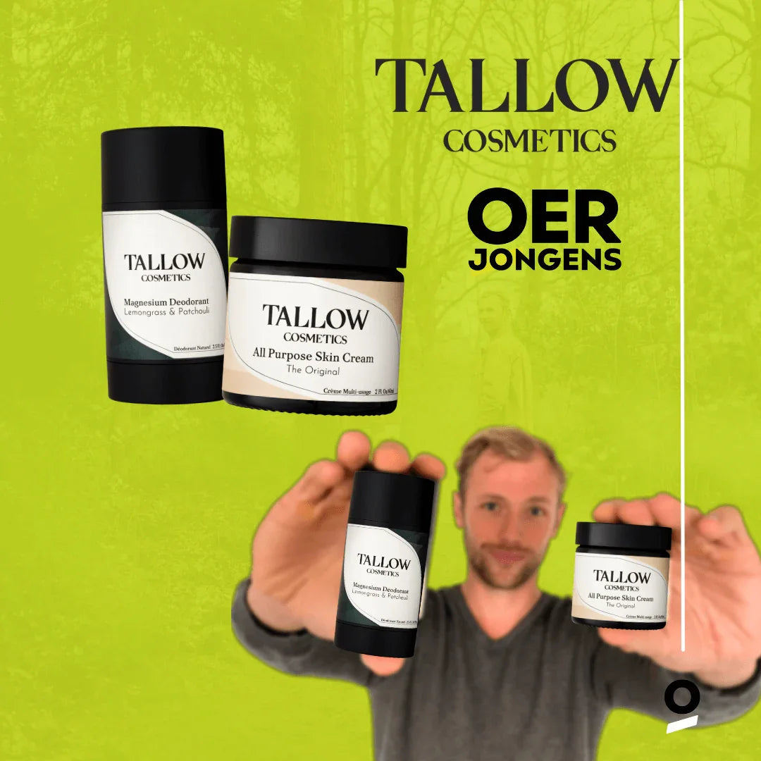 Oerjongens Tallow Cosmetics natuurlijke huidverzorging