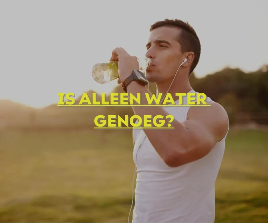 Water met mineralen en elektrolyten voor hydratatie
