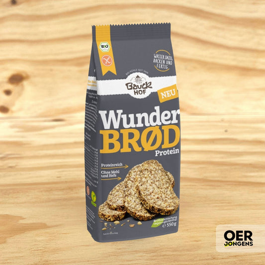 Bauckhof Wonder Broodmix Protein Glutenvrij Bio 550 g