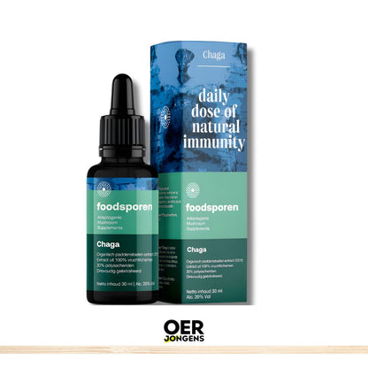 Bestel nu je Foodsporen Chaga Vloeibaar Extract en versterk je immuunsysteem op een natuurlijke manier! Chaga extract, immuunsysteem versterken, antioxidanten, Chaga supplement, Foodsporen Chaga, natuurlijke ondersteuning, paddenstoelensupplement, ORAC-waarde, gezondheid.