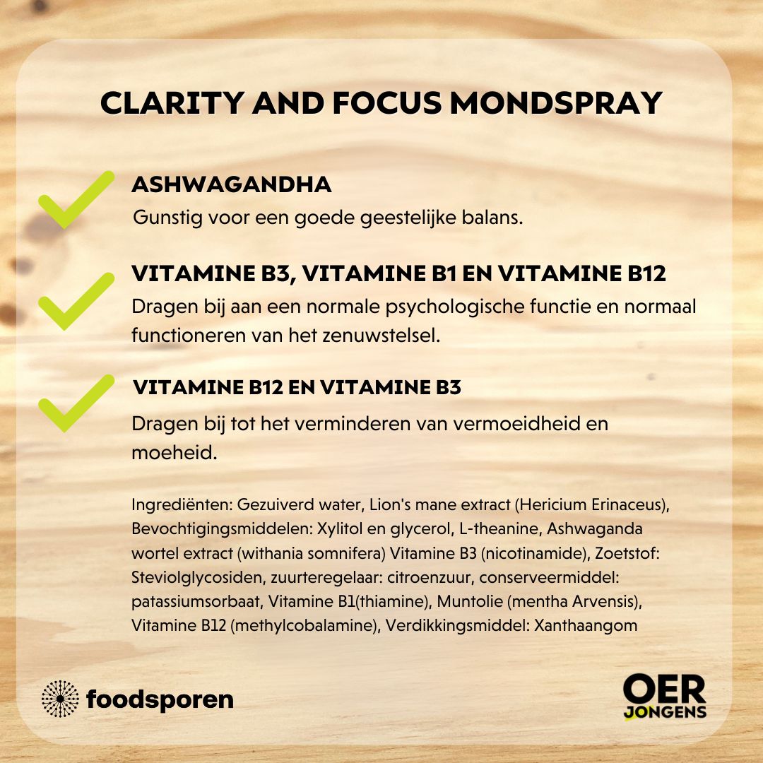 Foodsporen-ClarityandFocusmondspray- Oerjongens