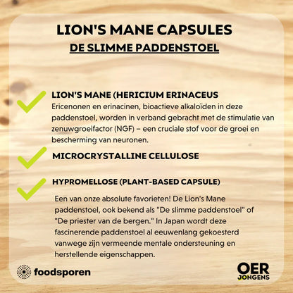 Foodsporen Lion’s Mane Capsules