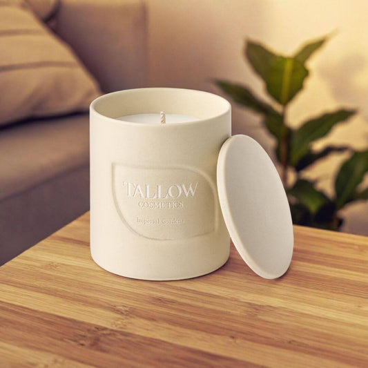 Tallow Cosmetics - Geurkaars - Imperial Gardens - Oerjongens