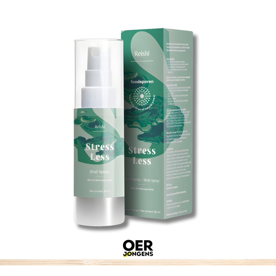 Ervaar rust & innerlijke vrede,  binnen 10 minuten. Reishi, L-theanine en Ashwagandha, vitamine B6 en B12 een doordachte formule die je helpt ontspannen.