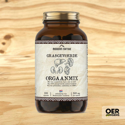 Modern native - Grasgevoerde orgaanmix capsules - Oerjongens